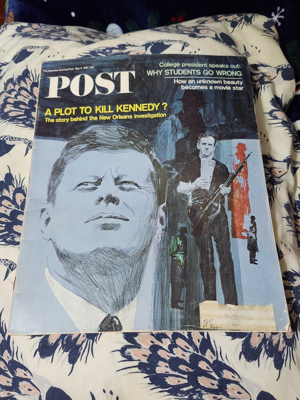 Vintage May 6, 1967 The Saturday Evening Post-"A Plot to Kill Kennedy?"